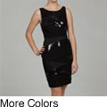 Jax Women's Sequin Shutter-pleated Evening Dress