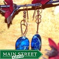Susen Foster Copper Horizon Blue Variscite Earrings