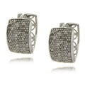 Sterling Silver 1ct TDW Diamond Hoop Earrings (I-J, I2-I3)