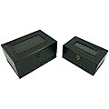 Dark Brown Keepsake Box (Set of 2)