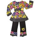 AnnLoren Girls Funky Floral 2-piece Outfit