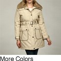 KC Collections Women's Long Hooded Coat FINAL SALE