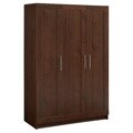 akadaHOME Walnut 72-inch Wardrobe Cabinet