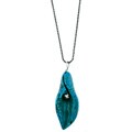 Silvermoon Sterling Silver Howlite Tulip Necklace
