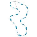 Silvermoon Sterling Silver Turquoise Accent 37-inch Necklace