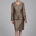 John Meyer Collection Women's Embellished Skirt Suit