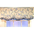 Belle Embroidery Floral and Striped Valance