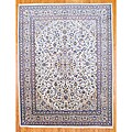 Persian Hand-knotted Ivory/ Beige Kashan Wool Rug (9'8 x 12'5)