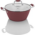 Fagor Red Enameled Cast Iron Lite 5-quart Soup Pot with Glass Lid
