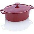 Fagor 5.5-quart Red Enameled Cast Iron Oval Dutch Oven
