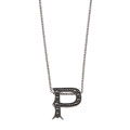 MARC Sterling Silver Marcasite Initial 'P' Necklace