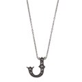 MARC Sterling Silver Marcasite Initial 'J' Necklace