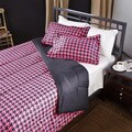 Pink/ Black Houndstooth Full/ Queen-size Comforter Set