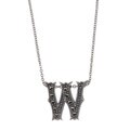 MARC Sterling Silver Marcasite Initial 'W' Necklace