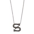 MARC Sterling Silver Marcasite Initial 'S' Necklace