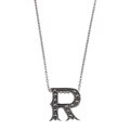 MARC Sterling Silver Marcasite Initial 'R' Necklace