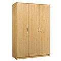 Akadahome Multipurpose Birch 3-door Storage Wardrobe