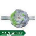Bow Clippeez 2 Envy Boutique Grey Flower Headband