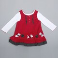 Samara Infant Girl's Puppies and Ruffle Jumper