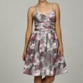 Eliza J Women's Skinny Strap Teired Pleated Dress