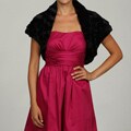 Eliza J Women's Faux Fur Caplet Bolero