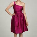 Eliza J Women's One-shoulder Pleated Asymmetrical Dress