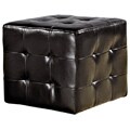 Bentley Bonded Leather Cube Ottoman
