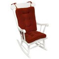 Scarlet Microfiber Reversible Chair Cushion Set