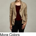 America Women's Ruffle Tweed Open Cardigan FINAL SALE