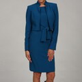 Anne Klein Women's Cerulean Blue Jacket Dress