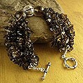 Sterling Silver 'Natural Sophistication' Smoky Quartz Bracelet (India)