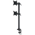 Vertical Dual Monitor Stand Desktop Clamp