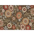 Hand-hooked Charlotte Brown Rug (3'6 x 5'6)
