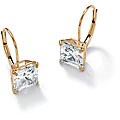 Ultimate CZ 10k Yellow Gold Cubic Zirconia Earrings