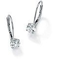 Ultimate CZ 10k White Gold Cubic Zirconia Earrings