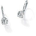 Ultimate CZ 10k White Gold Cubic Zirconia Earrings