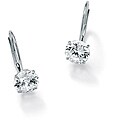 Ultimate CZ 10k White Gold Cubic Zirconia Earrings