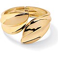 Toscana Collection Goldtone Crossover Bangle Bracelet