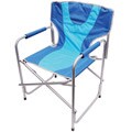 Blue and Grey Captain's Camp Chair