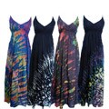 Rayon Tie-dye Adjustable Strap Maxi Dress (Nepal)
