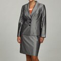 Calvin Klein Women's Navy/ Cream 2-piece Skirt Suit