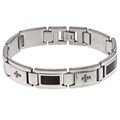 Stainless Steel Men's 1/8ct TDW Black Diamond Bracelet