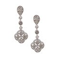 Sterling Silver 1/4ct TDW Diamond Vintage-style Earrings (G-H, I1-I2)