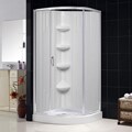 DreamLine Sparkle Clear Glass Enclosure 36x36-inch Base and Backwall Kit