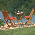 Seat Cushion and 3-piece Round Bistro Set