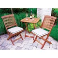 Tan Seat Cushion and 3-piece Square Bistro Set