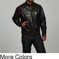Sean John Men's Vintage Lambskin Trim Studded Jacket FINAL SALE