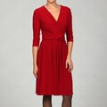 Evan Picone Women's Amaryllis Crossover Dress