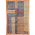 Tibetan Hand-knotted Beige/ Brown Wool Rug (6' x 9')