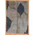 Tibetan Hand-knotted Green/ Beige Wool Rug (6' x 9')